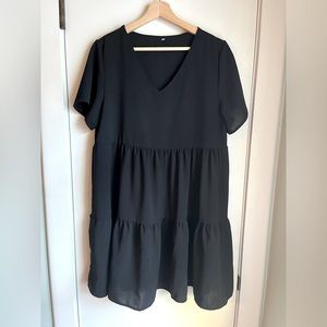 Tunic Dress V Neck Casual Loose Flowy Swing Shift Dresses Amoretu Women